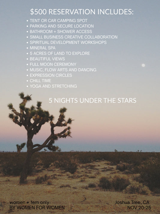 MYSTIC MOUNTAIN RETREAT RESERVATION - JOSHUA TREE - FEB 17-22